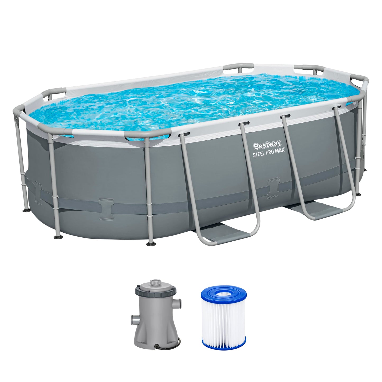 Bestway Power Steel Pools-Rechteck, Mehrfarbig