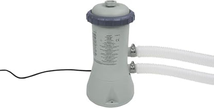 Intex Rectangular Frame Pool -Aufstellpool - 300 x 200 x 75 cm & Krystal Clear Cartridge Filter Pump - Pool Kartuschenfilteranlage - 900 L/H