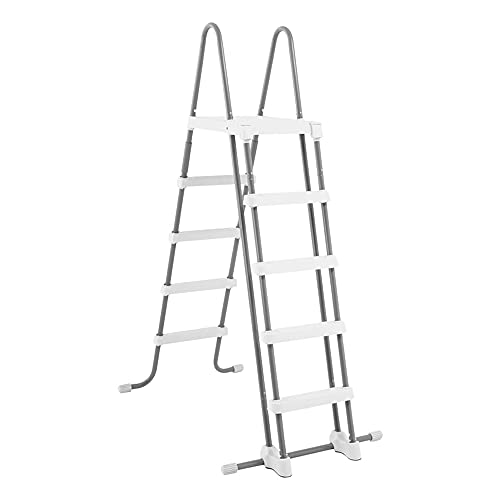 Intex 26374NP – Aufstellpool Ultra XTR Frame Rechteckig, Filterpumpe 10500 L/h, Leiter, Bodenplane und Abdeckplane, 54368 L, Stahl und PVC, Grau