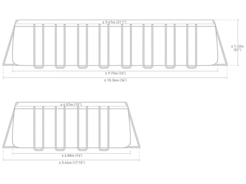 Intex 32FT X 16FT X 52IN Ultra XTR Rectangular Pool Set