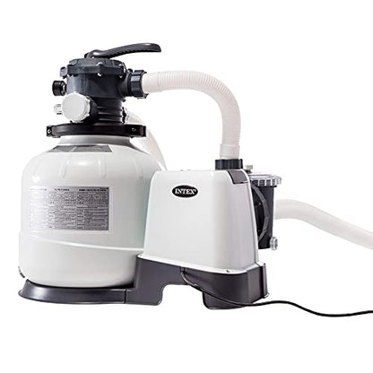 Intex 26374NP – Aufstellpool Ultra XTR Frame Rechteckig, Filterpumpe 10500 L/h, Leiter, Bodenplane und Abdeckplane, 54368 L, Stahl und PVC, Grau
