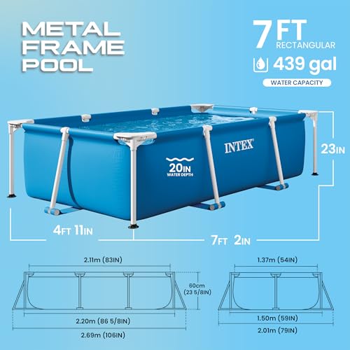 Intex Pool, Blau, 220 x 150 x 60 cm