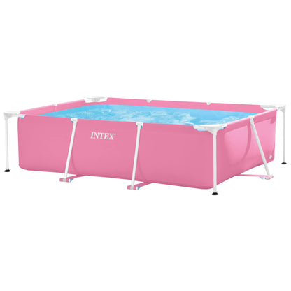 Bestway Swimming Pool, 404x201x100 cm, Rectangular, Steel Frame, 6478.0 Liters, Tri-Tech™, for Backyard Recreation and Summer Swimming Fun