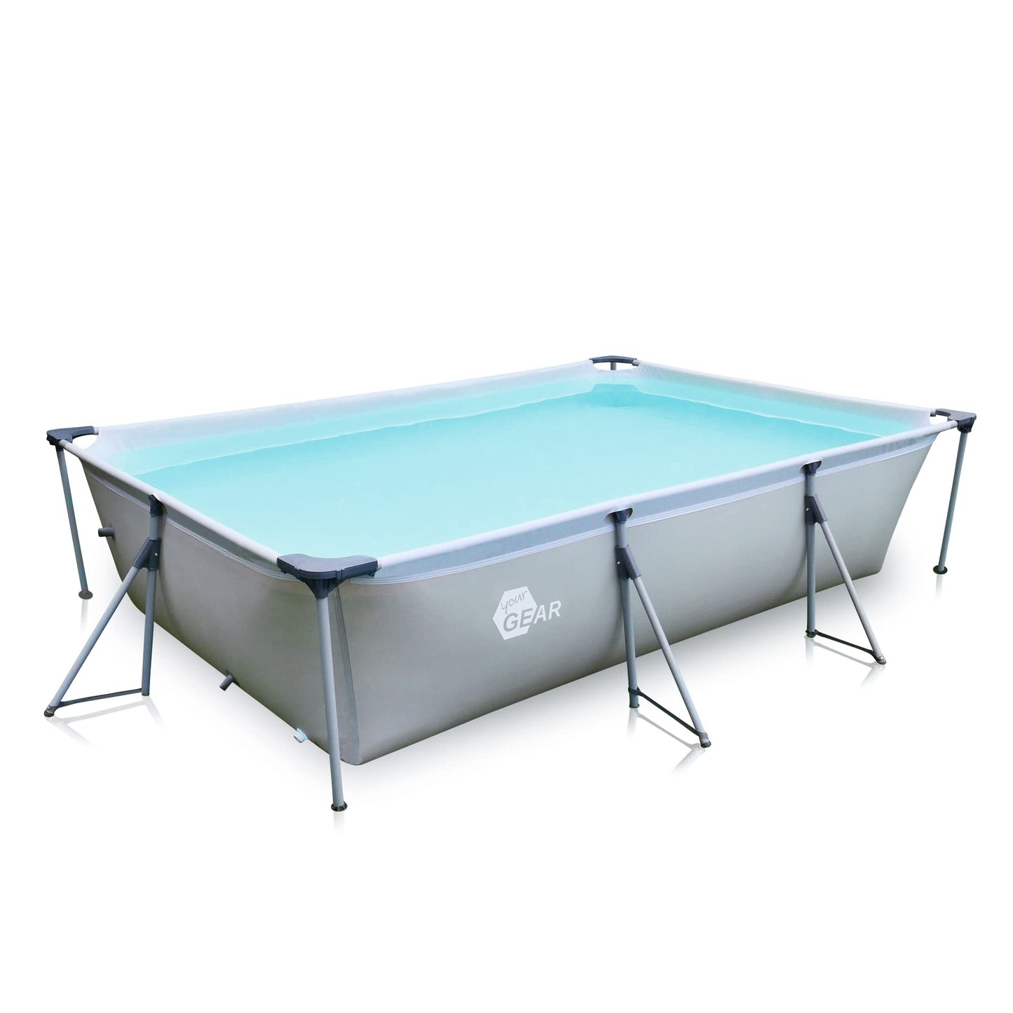 Bestway Steel Pro Frame Pool ohne Pumpe 400 x 211 x 81 cm , blau, eckig