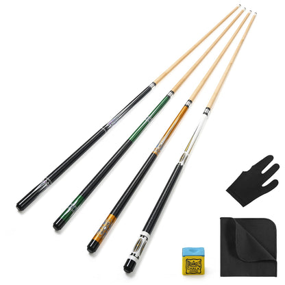 Carbon Fiber Pool Cue Stick 10.5mm/11.8mm/12.5mm,Low Deflection Pool Stick with Rare Wood Butt,Professional Cue Stick with Box Case