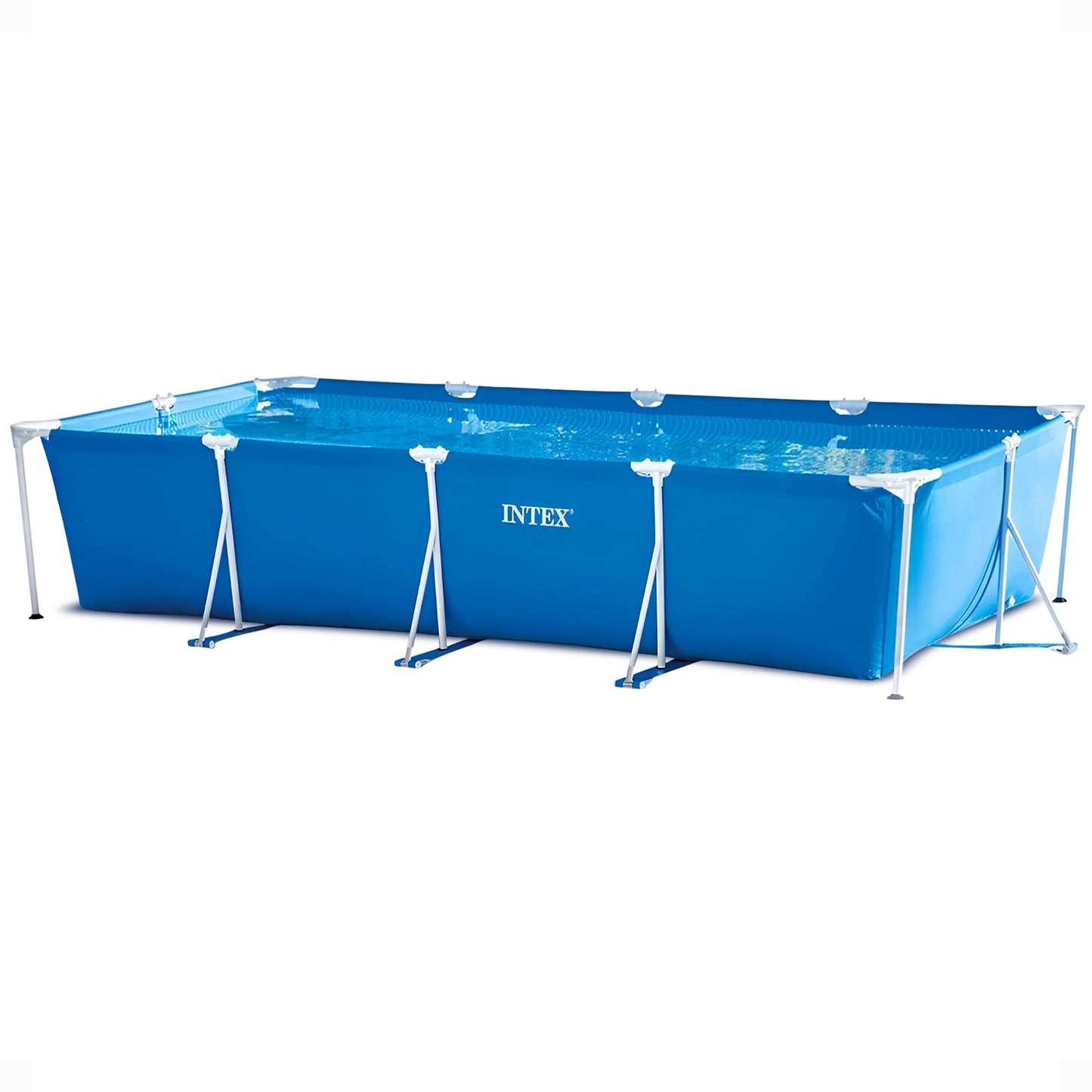 Bestway Steel Pro Frame Pool ohne Pumpe 400 x 211 x 81 cm , blau, eckig