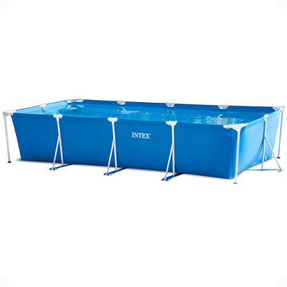 Bestway Steel Pro Frame Pool ohne Pumpe 400 x 211 x 81 cm , blau, eckig