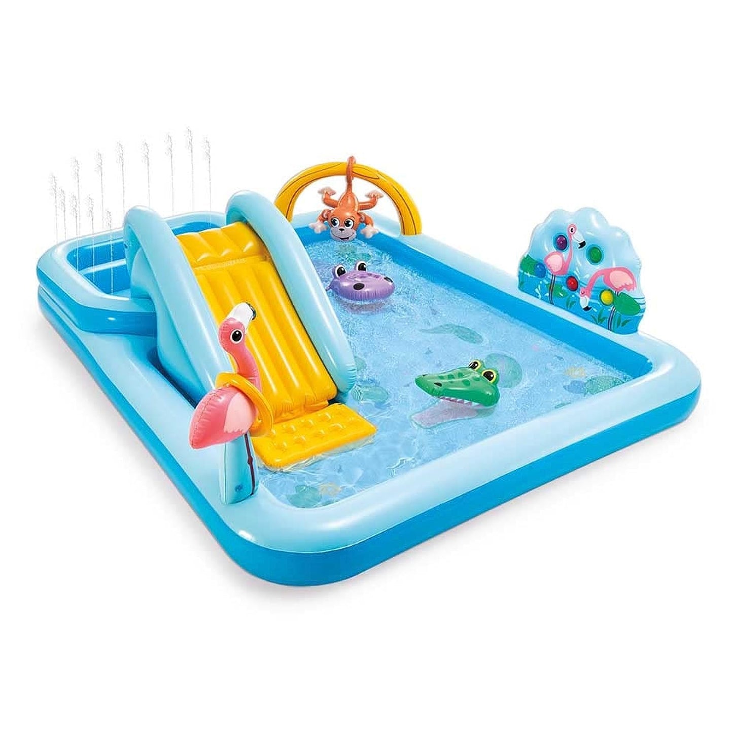 Bestway Swimming Pool, 404x201x100 cm, Rectangular, Steel Frame, 6478.0 Liters, Tri-Tech™, for Backyard Recreation and Summer Swimming Fun