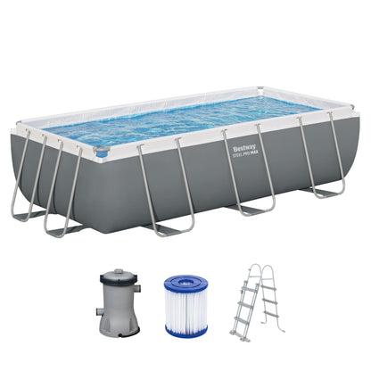Bestway Power Steel Rectangular Pool Set 404 x 201 x 100 cm