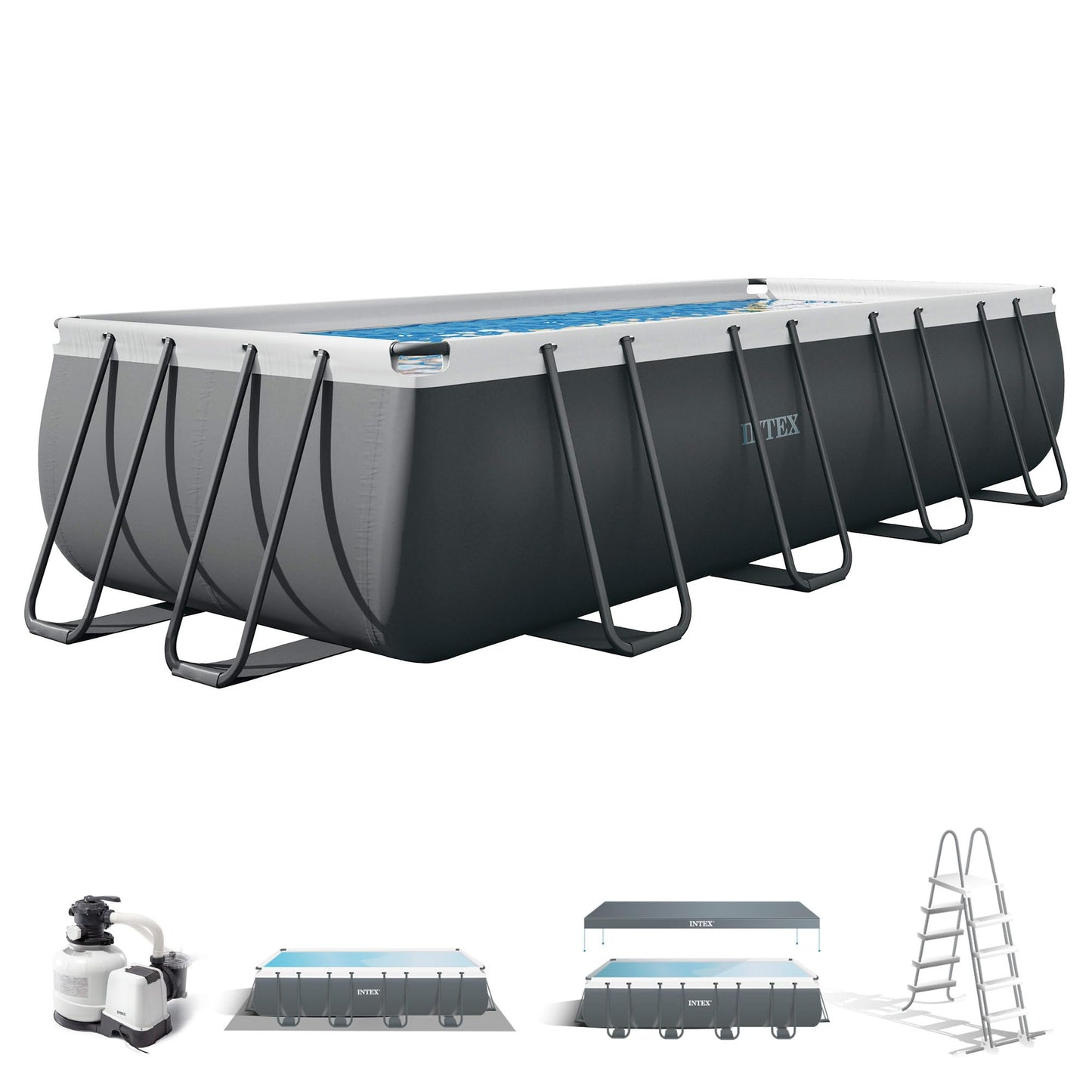 Intex 32FT X 16FT X 52IN Ultra XTR Rectangular Pool Set