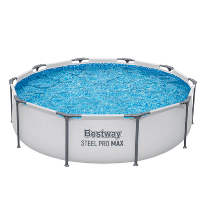 Bestway Swimming Pool, 404x201x100 cm, Rectangular, Steel Frame, 6478.0 Liters, Tri-Tech™, for Backyard Recreation and Summer Swimming Fun